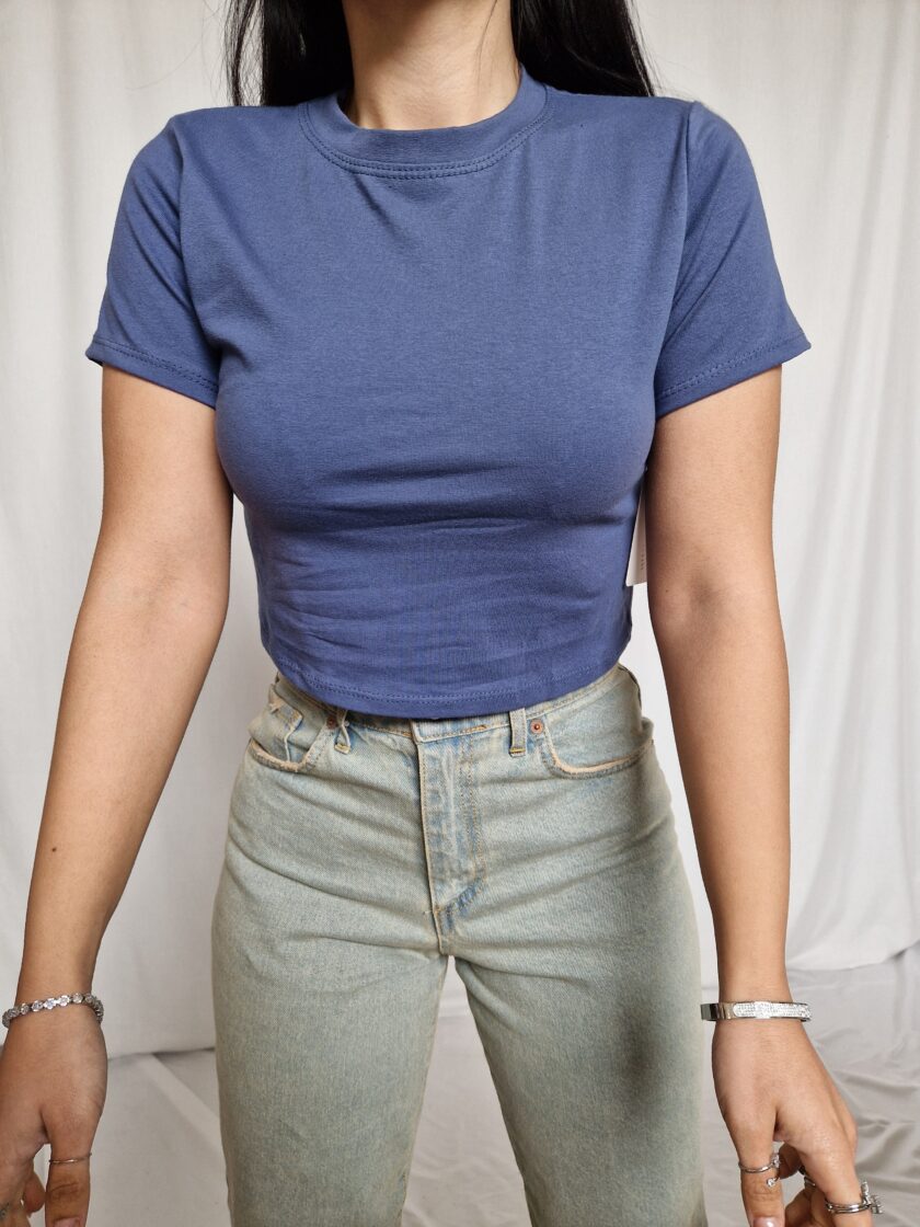 T-Shirt Basic Crop - immagine 2