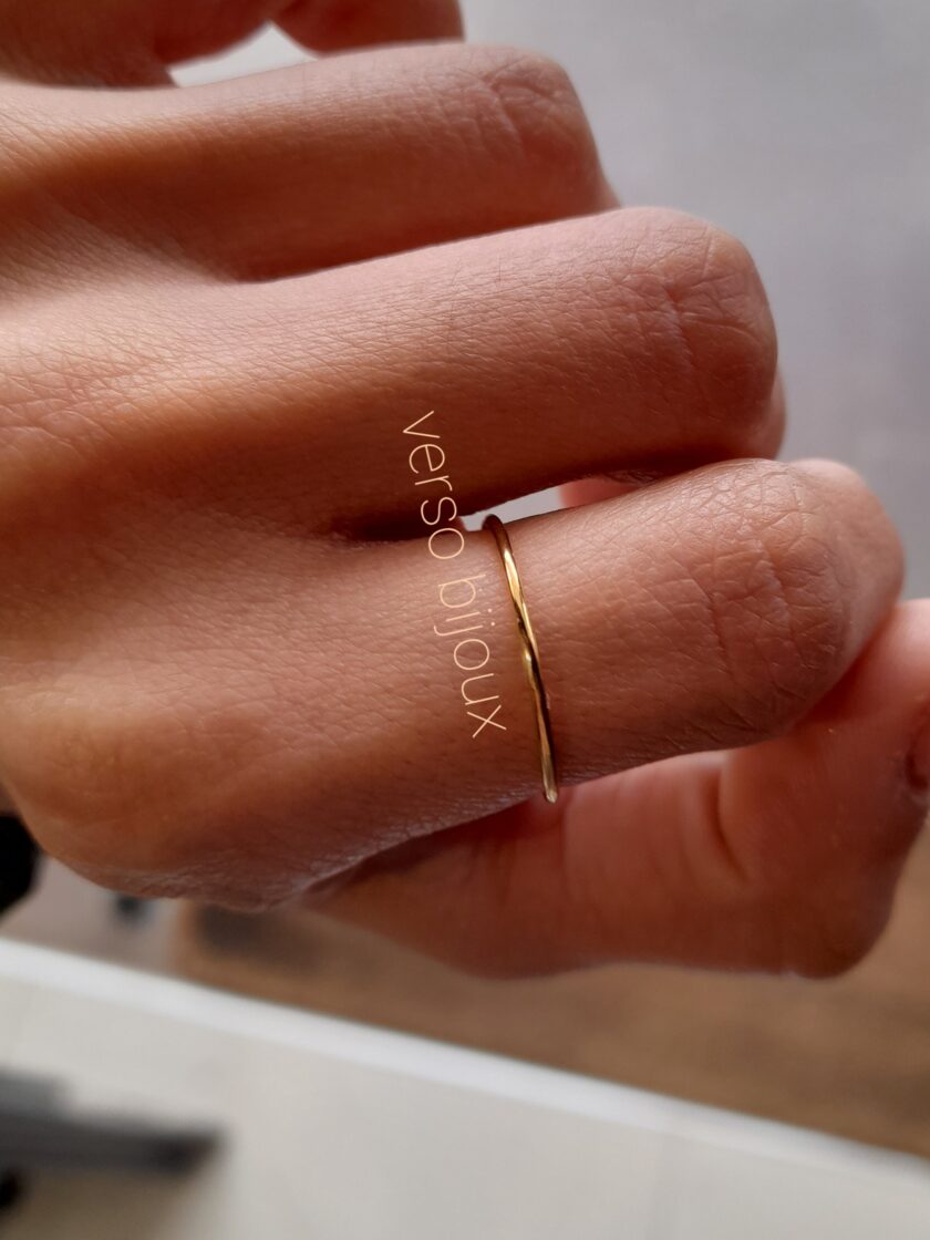 Anello fedina Slim - Gold