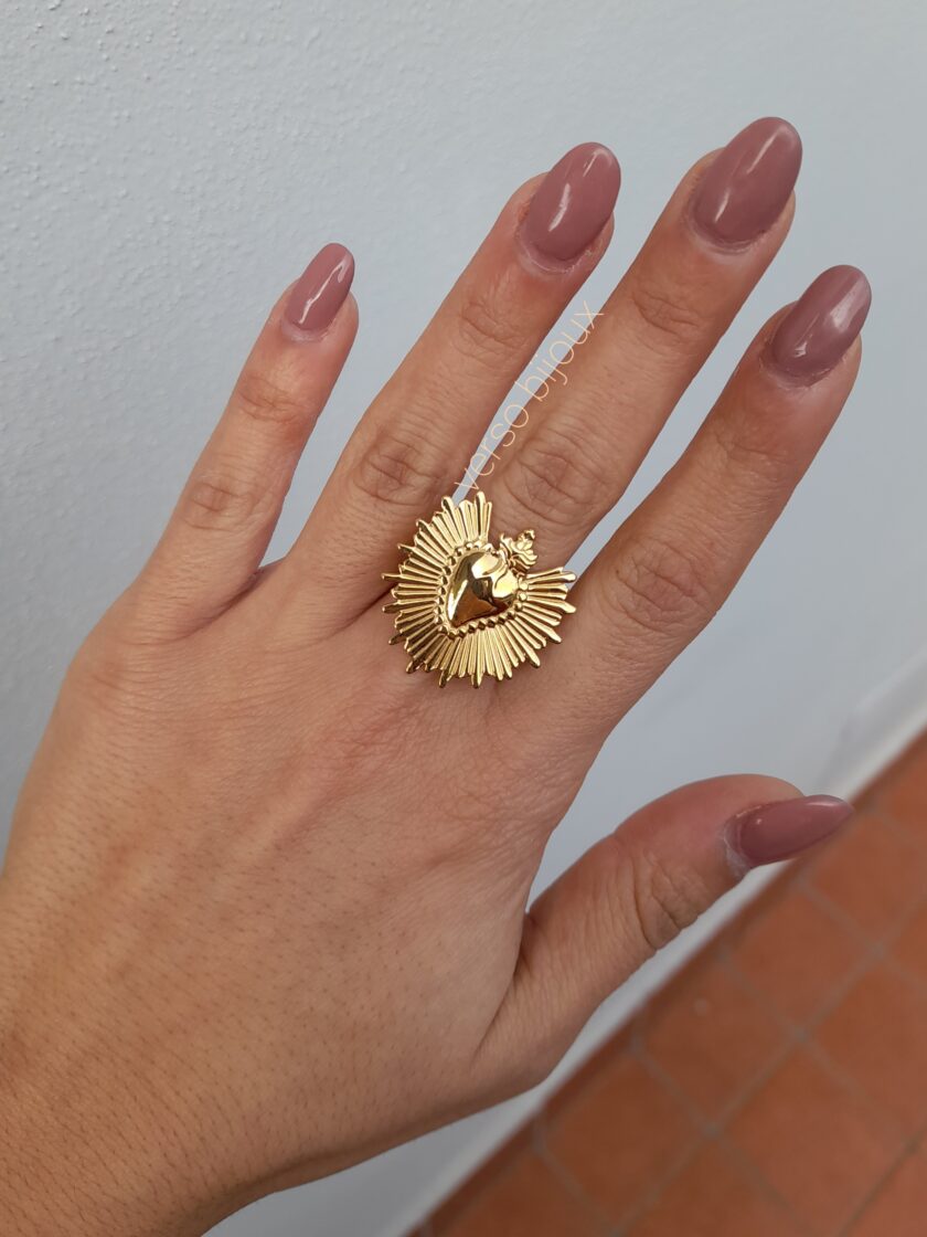 Anello Cuore Sacro Big - immagine 2