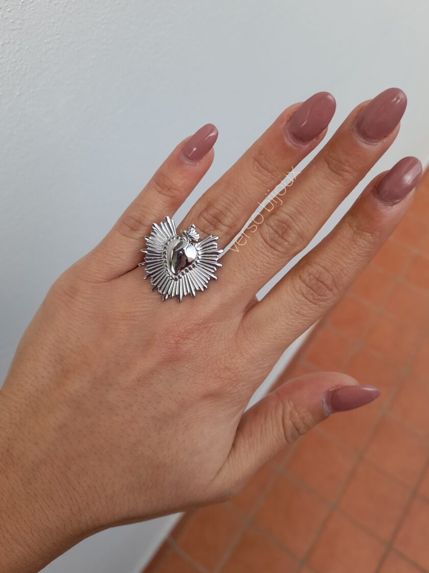 Anello Cuore Sacro Big - immagine 3