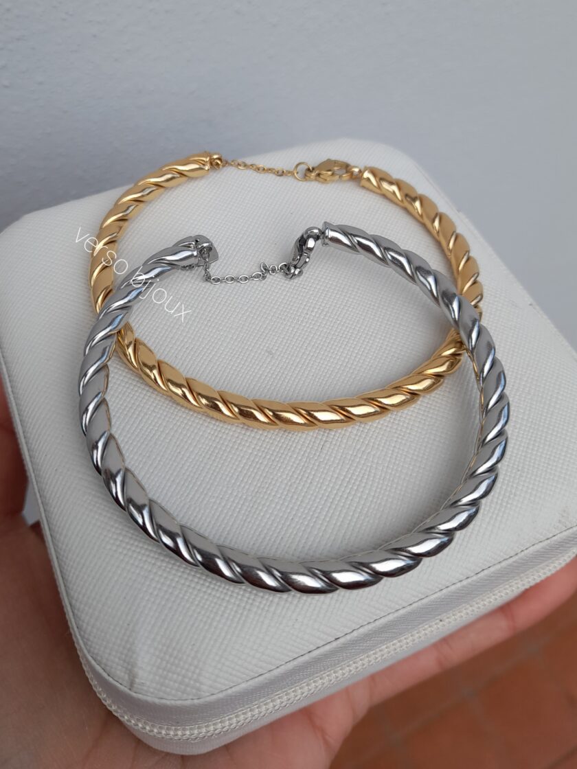 Bracciale Rigido Intreccio - immagine 2