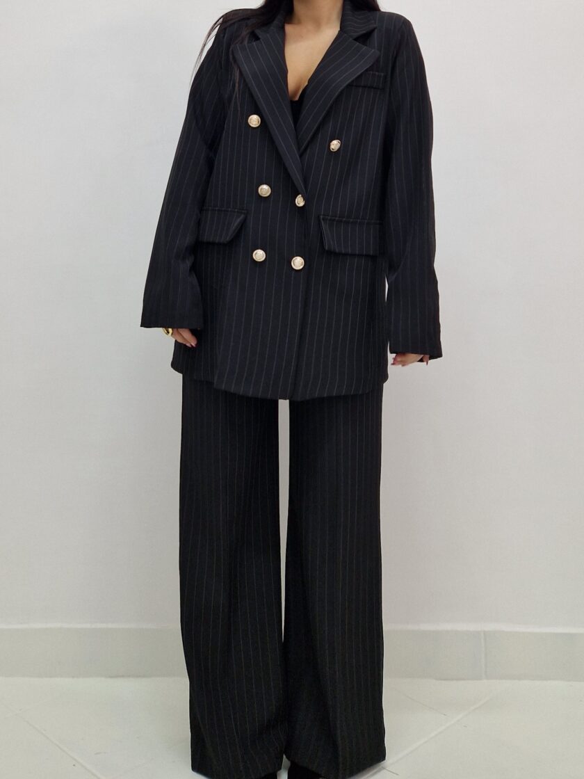 Tailleur Marika Gessato - Nero