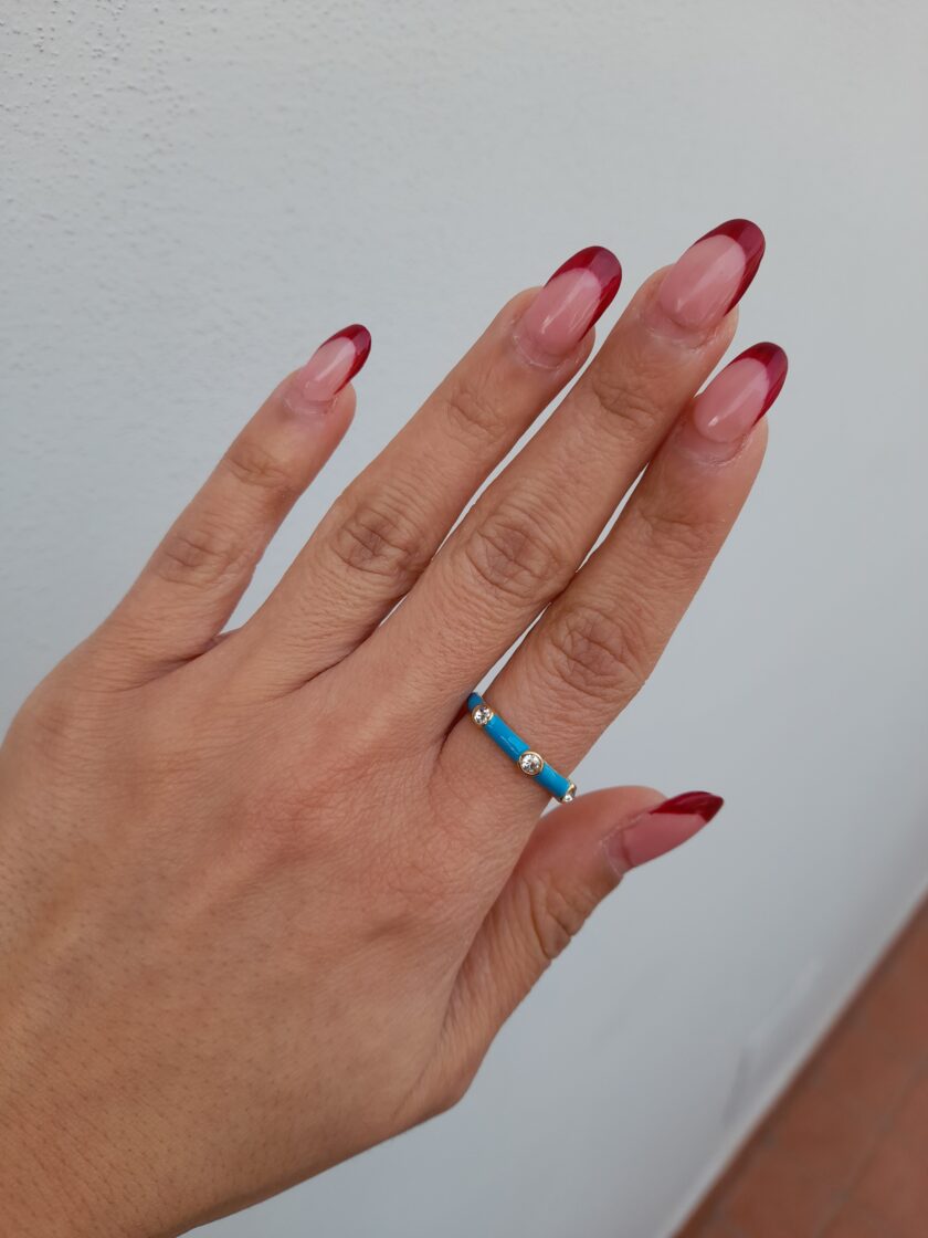 Anello Fascia Smaltato