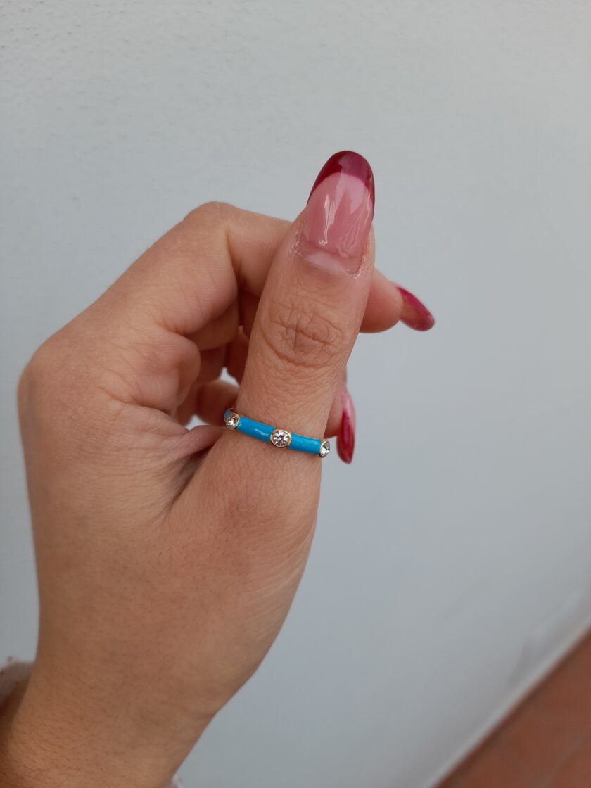 Anello Fascia Smaltato - immagine 2