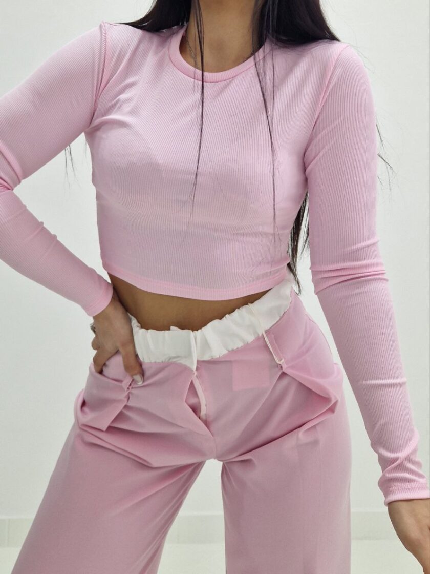 Maglia Crop A Costine - immagine 5