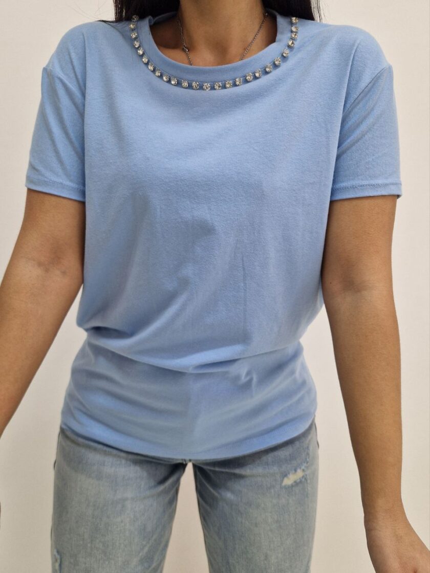 T-Shirt collo gioiello - immagine 3