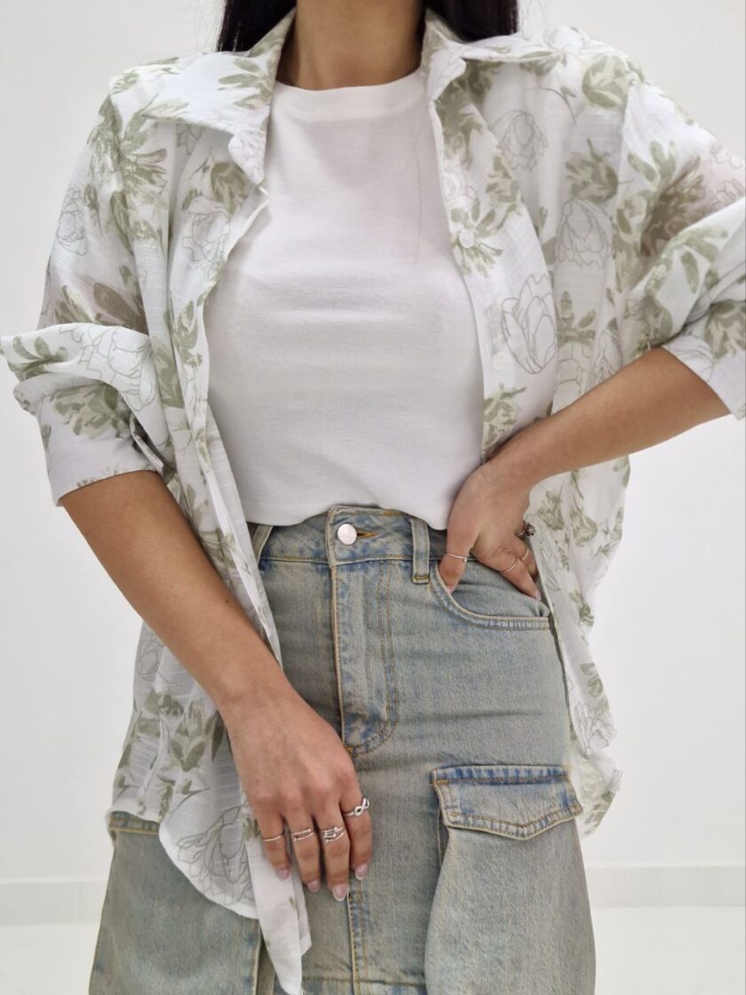Camicia Flowers In Viscosa - immagine 4