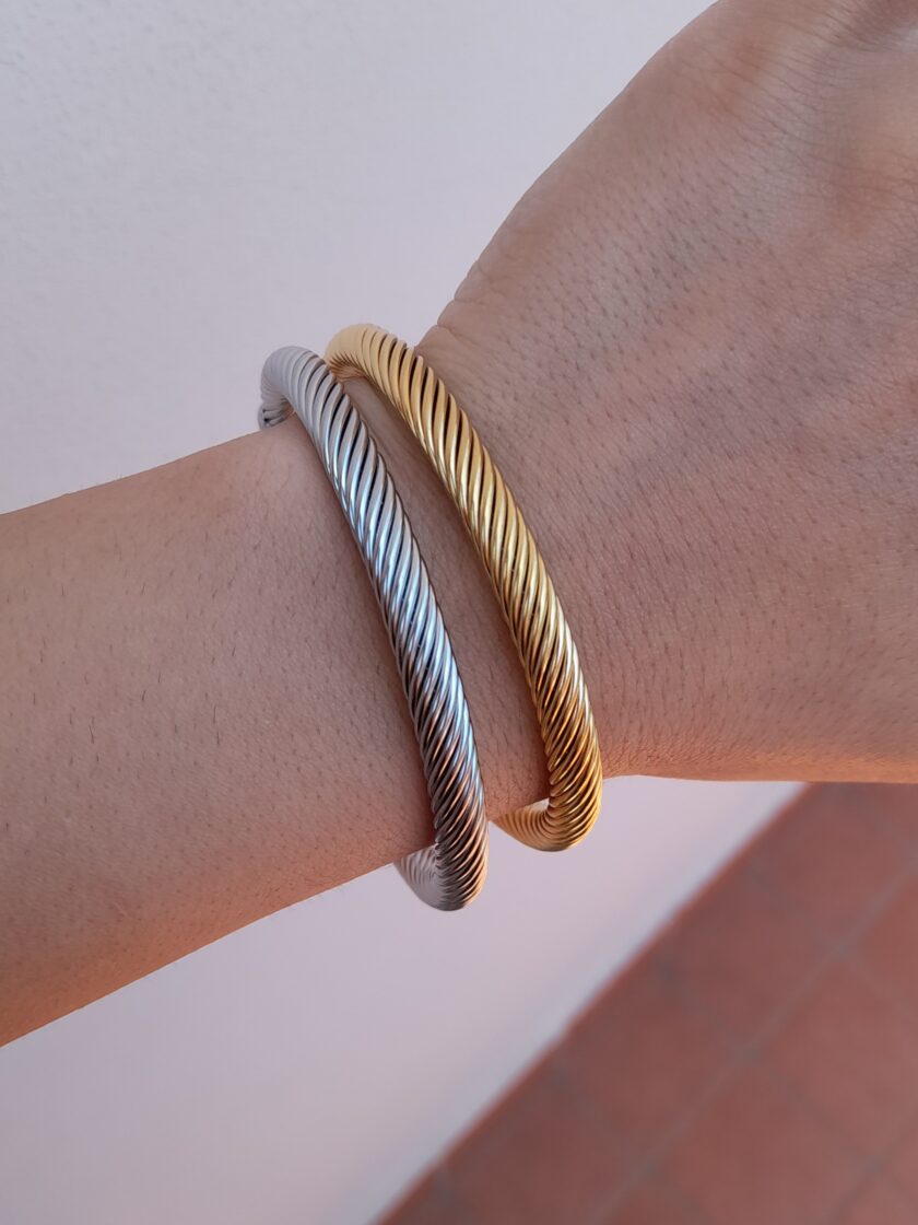 Bracciale rigido Torchon dly