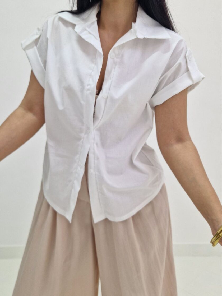 Camicia Mezza Manica In Cotone - immagine 2