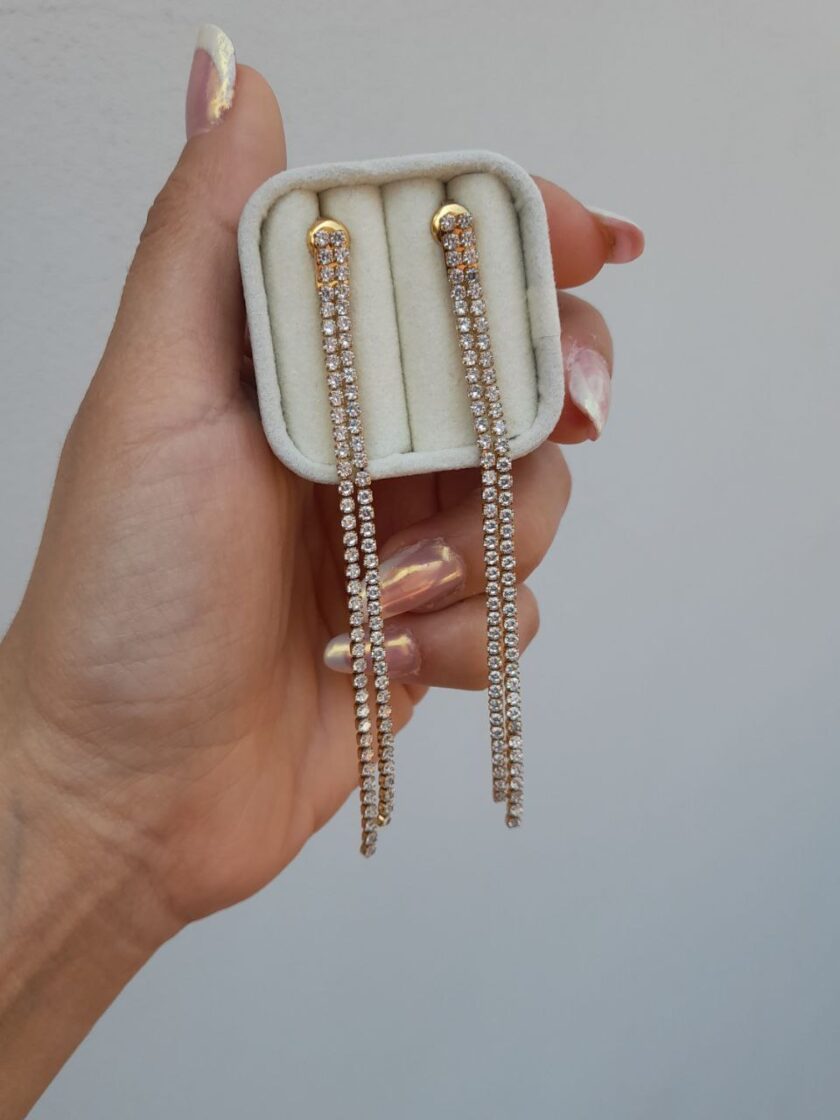 Orecchini Tennis Dilogy - Gold