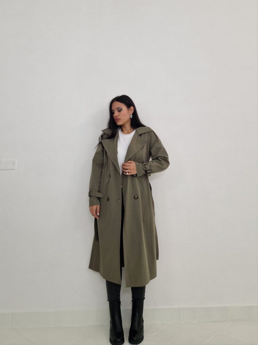 Trench Doppiopetto - Verde Oliva