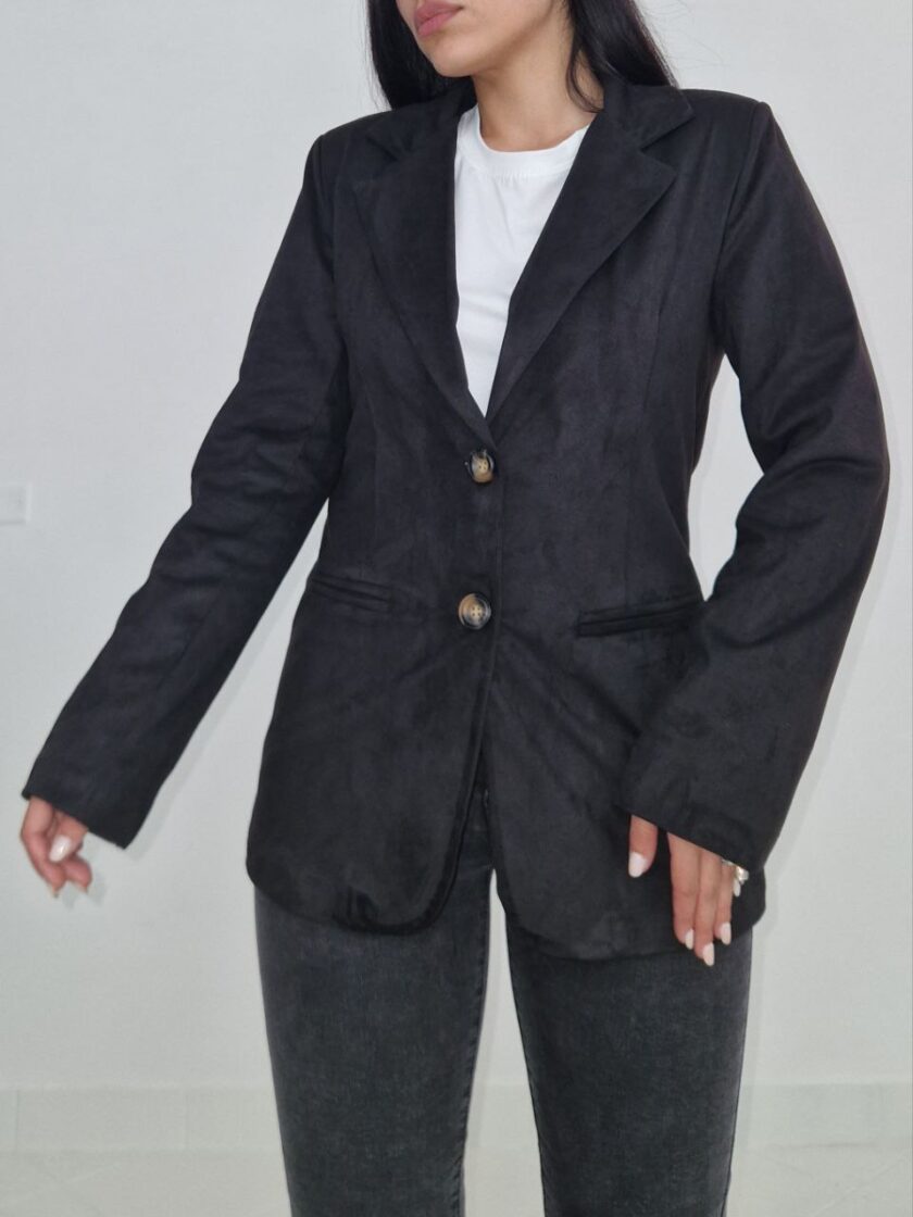 Giacca in Camoscio - Nera