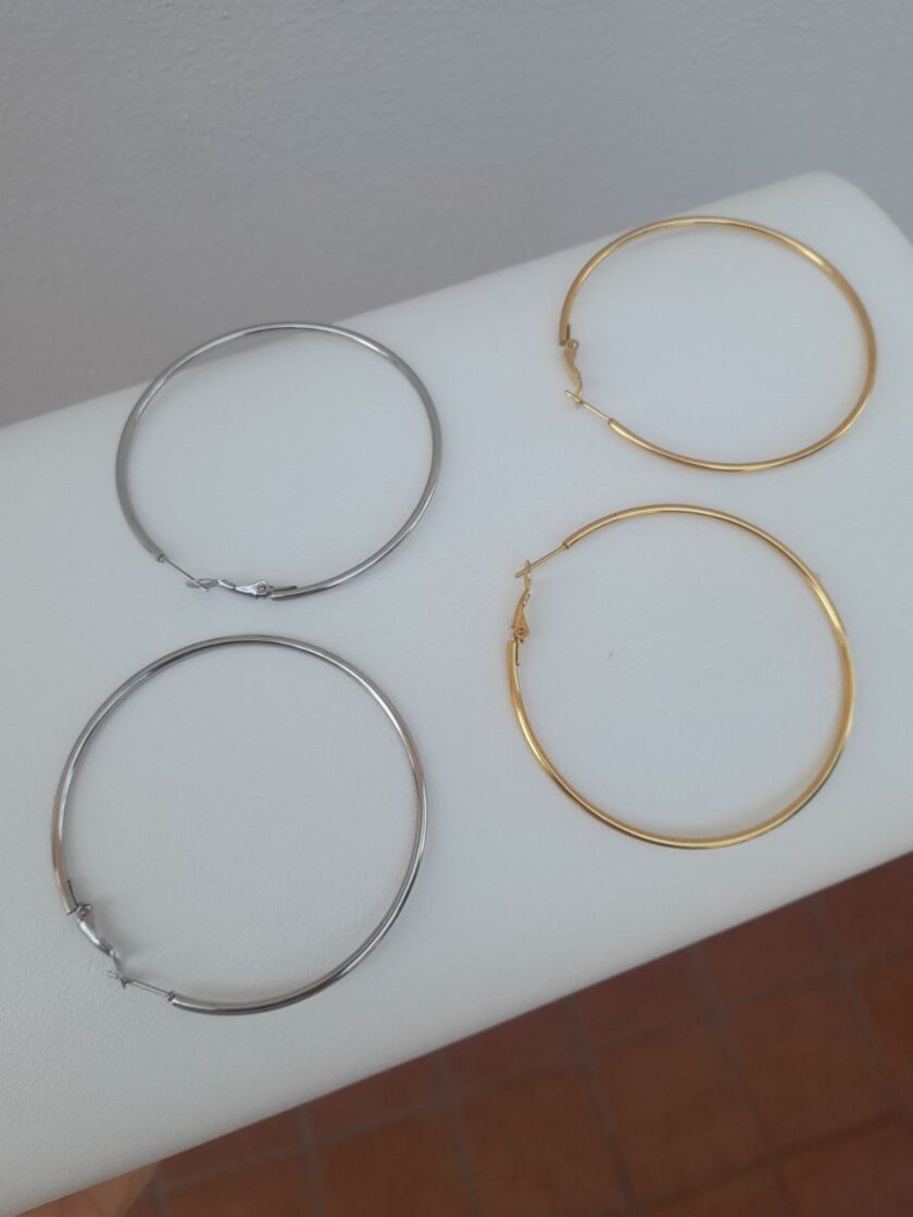 Orecchini Cerchi Slim 6cm