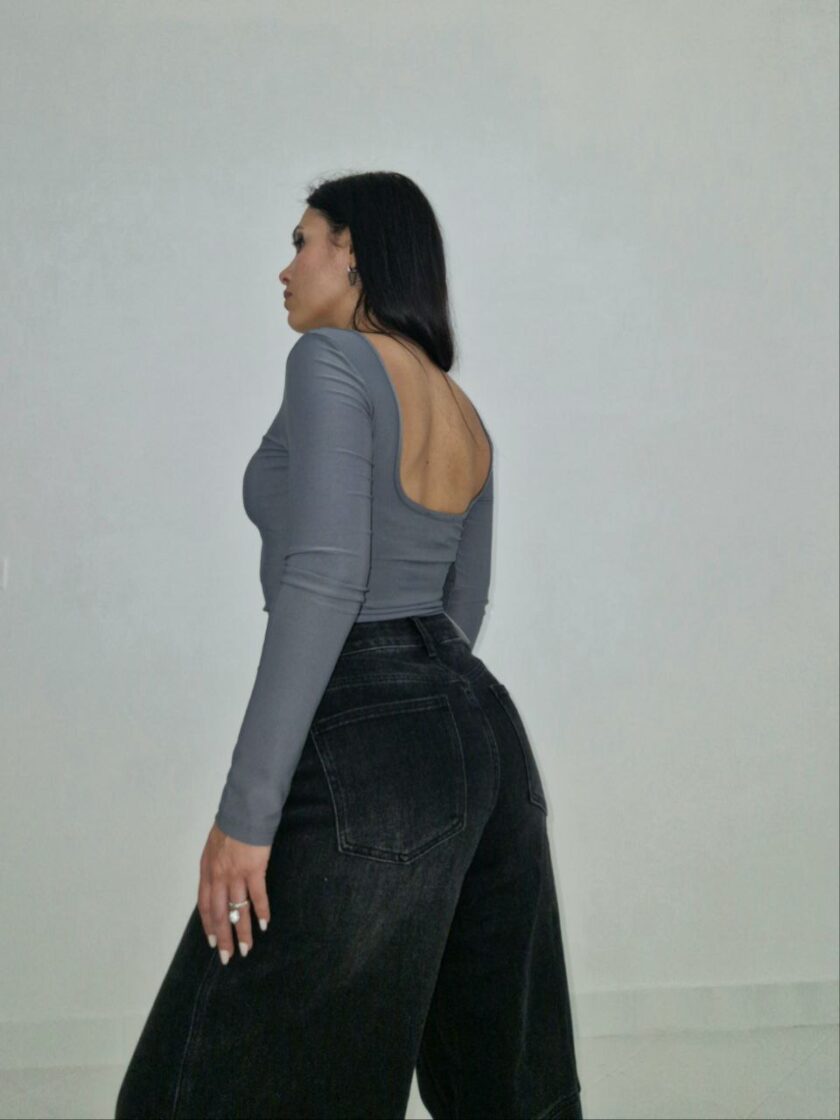Maglia Soft In Lycra Crop - immagine 5