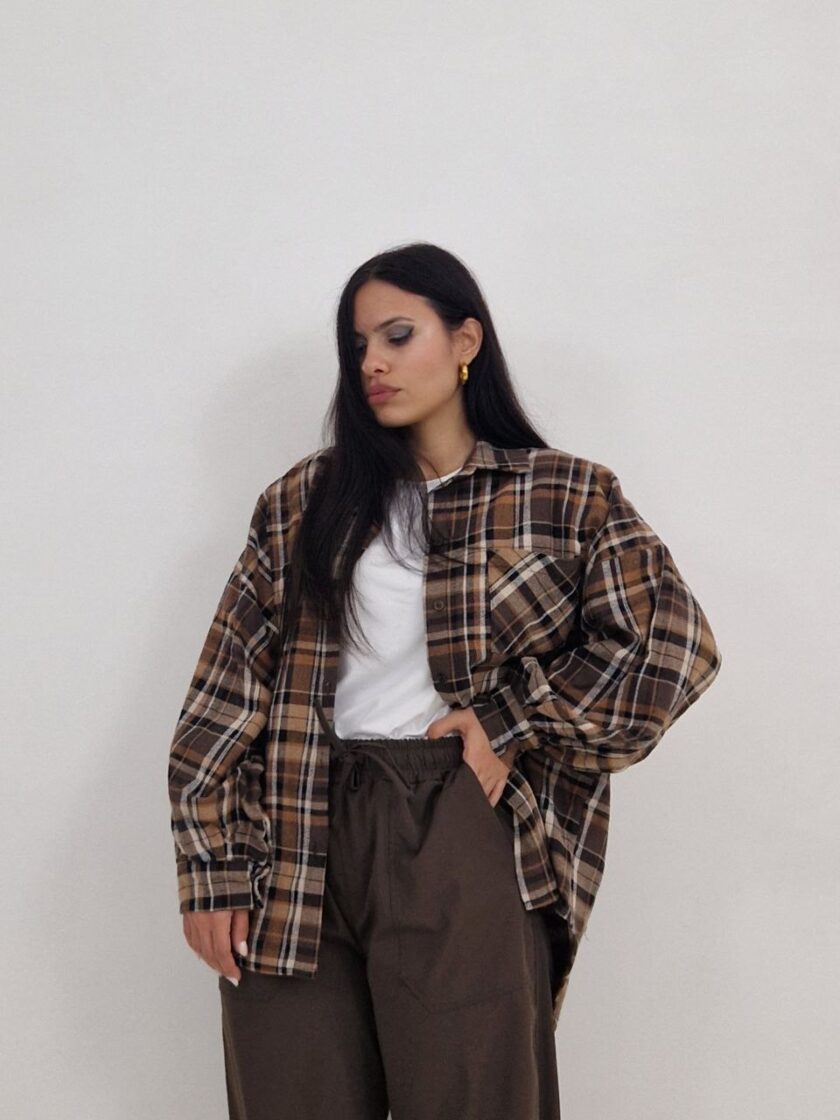 Camicia A Quadri Oversize - immagine 2