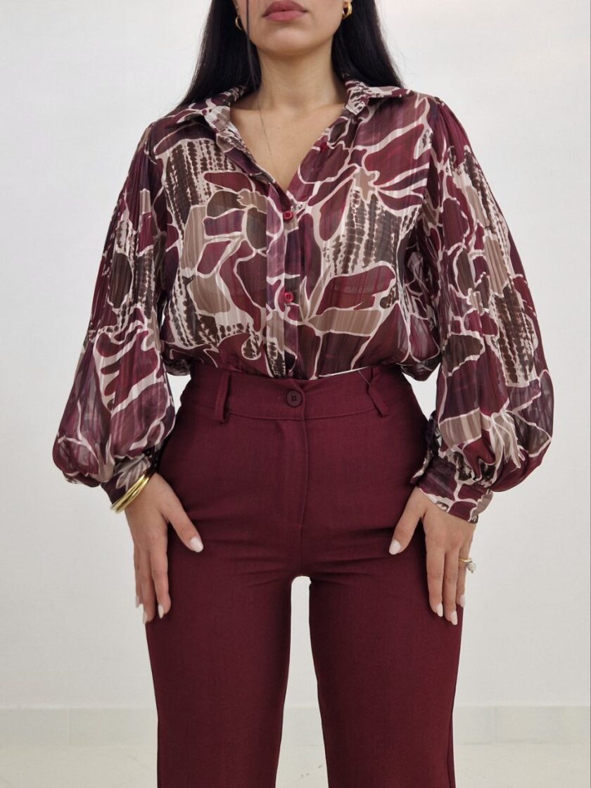 Camicia Mirage - Bordeaux