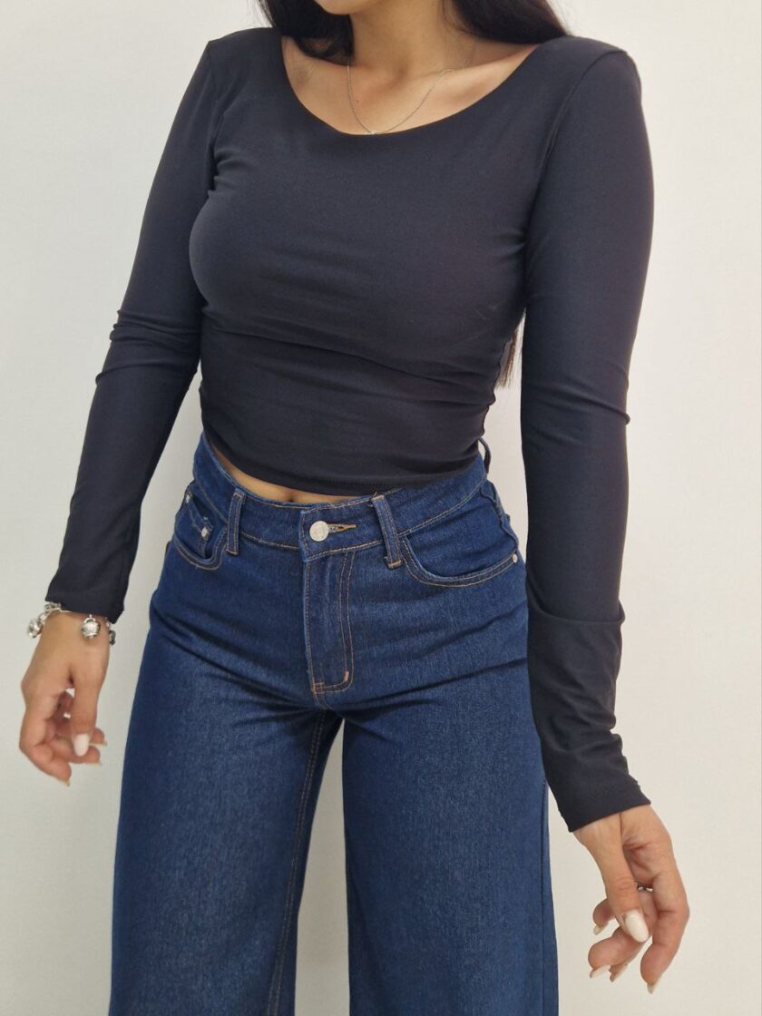 Maglia Soft In Lycra Crop - immagine 4