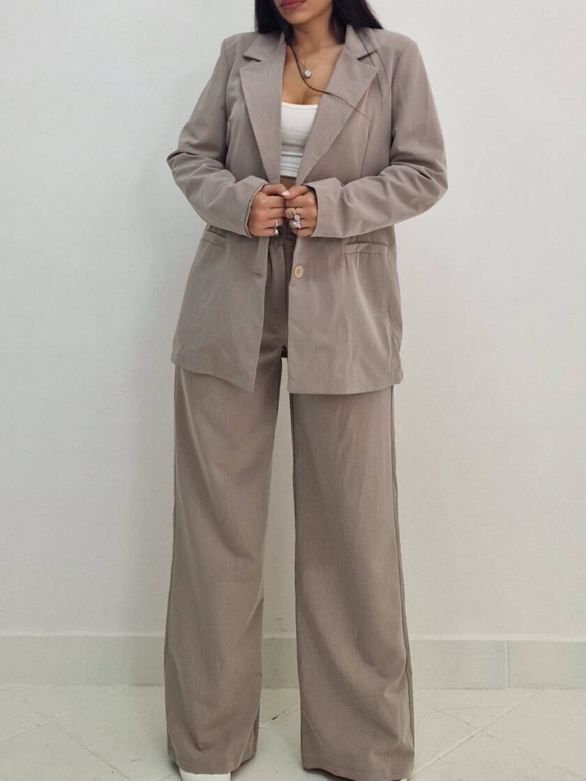 Tailleur Minimal Muse - Beige scuro - immagine 2