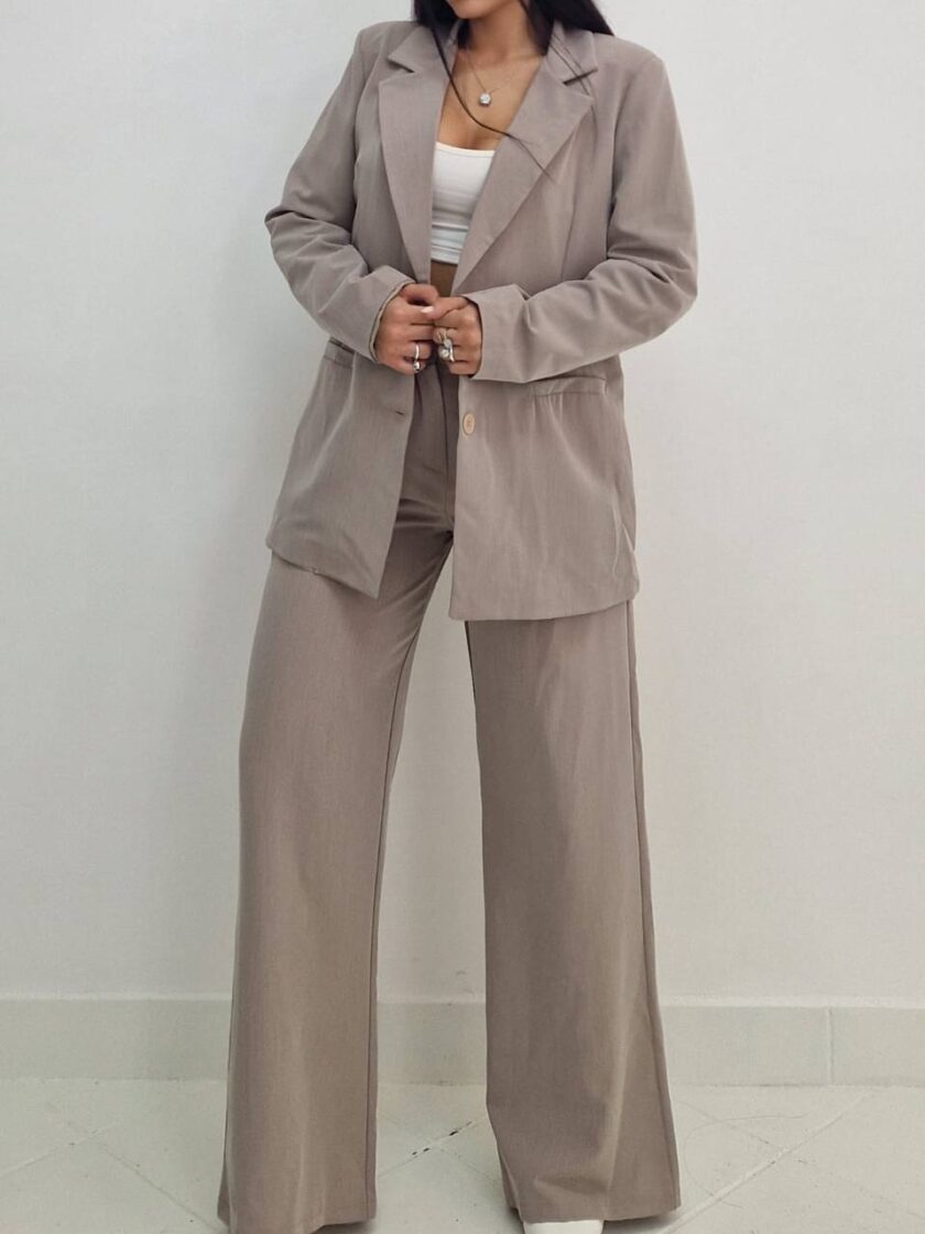Tailleur Minimal Muse - Beige scuro