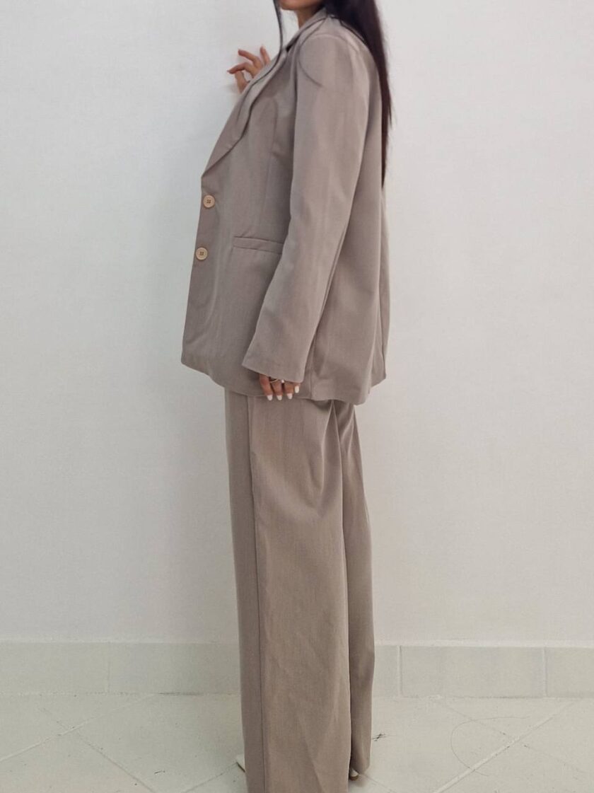 Tailleur Minimal Muse - Beige scuro - immagine 3