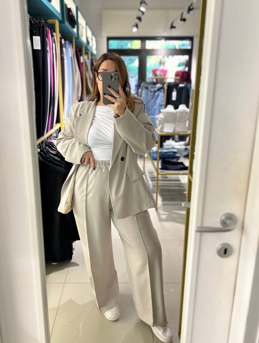 Tailleur Emily Sporty Chic Oversize - Beige - immagine 2