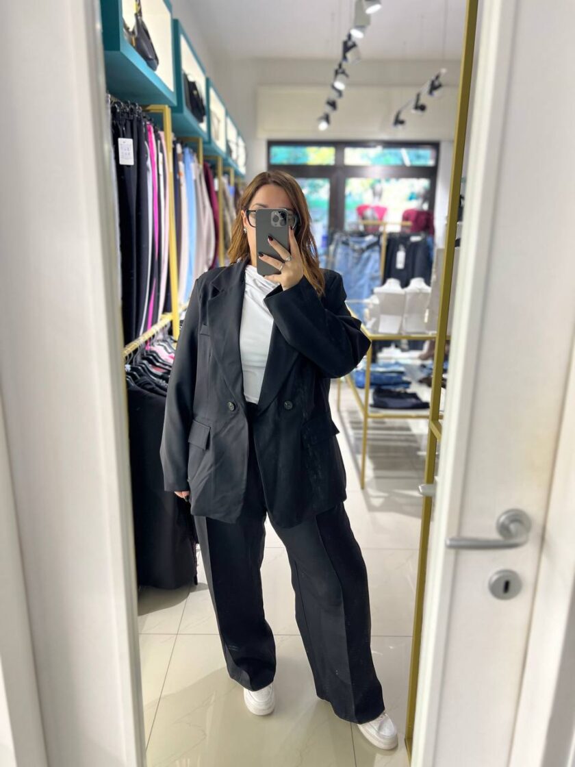 Tailleur Emily Sporty Chic Oversize - Nero - immagine 2