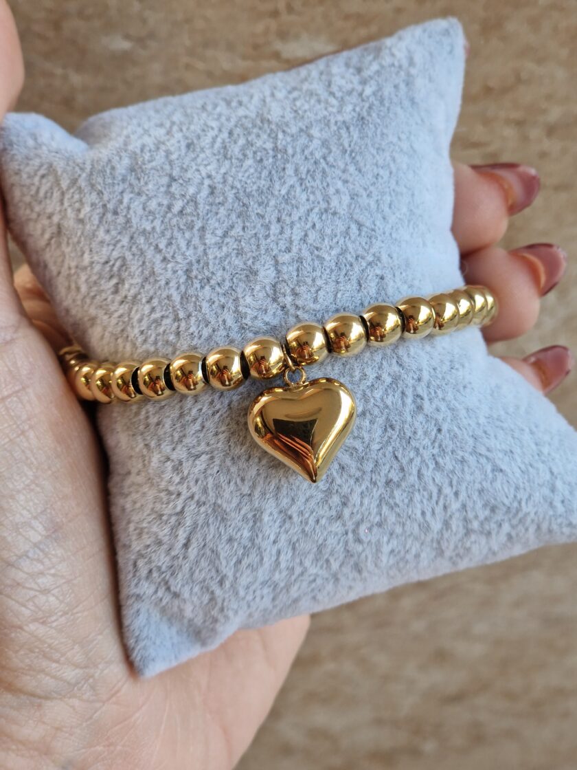 Bracciale Bubble Cuore - gold