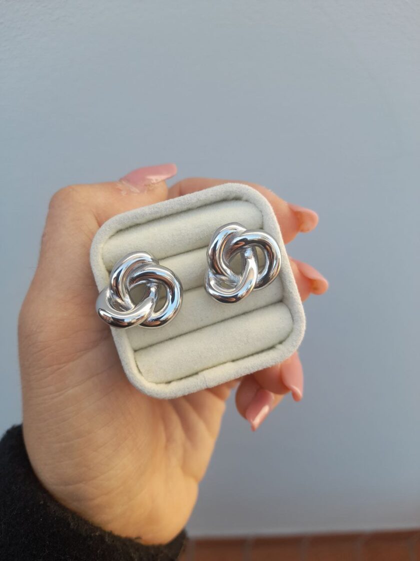 Orecchini Nodo Trilogy - silver