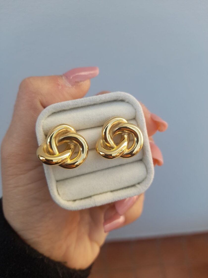 Orecchini Nodo Trilogy - gold
