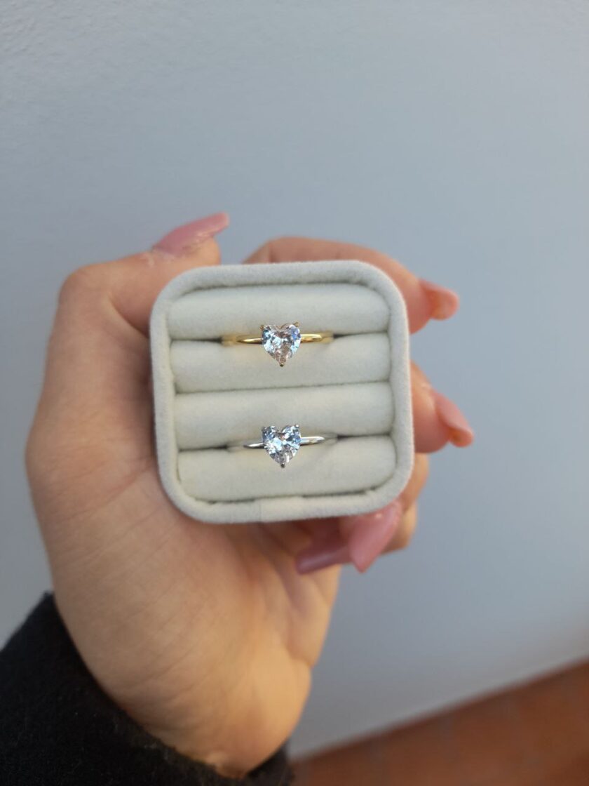 Anello Cuore Zirconia - immagine 2