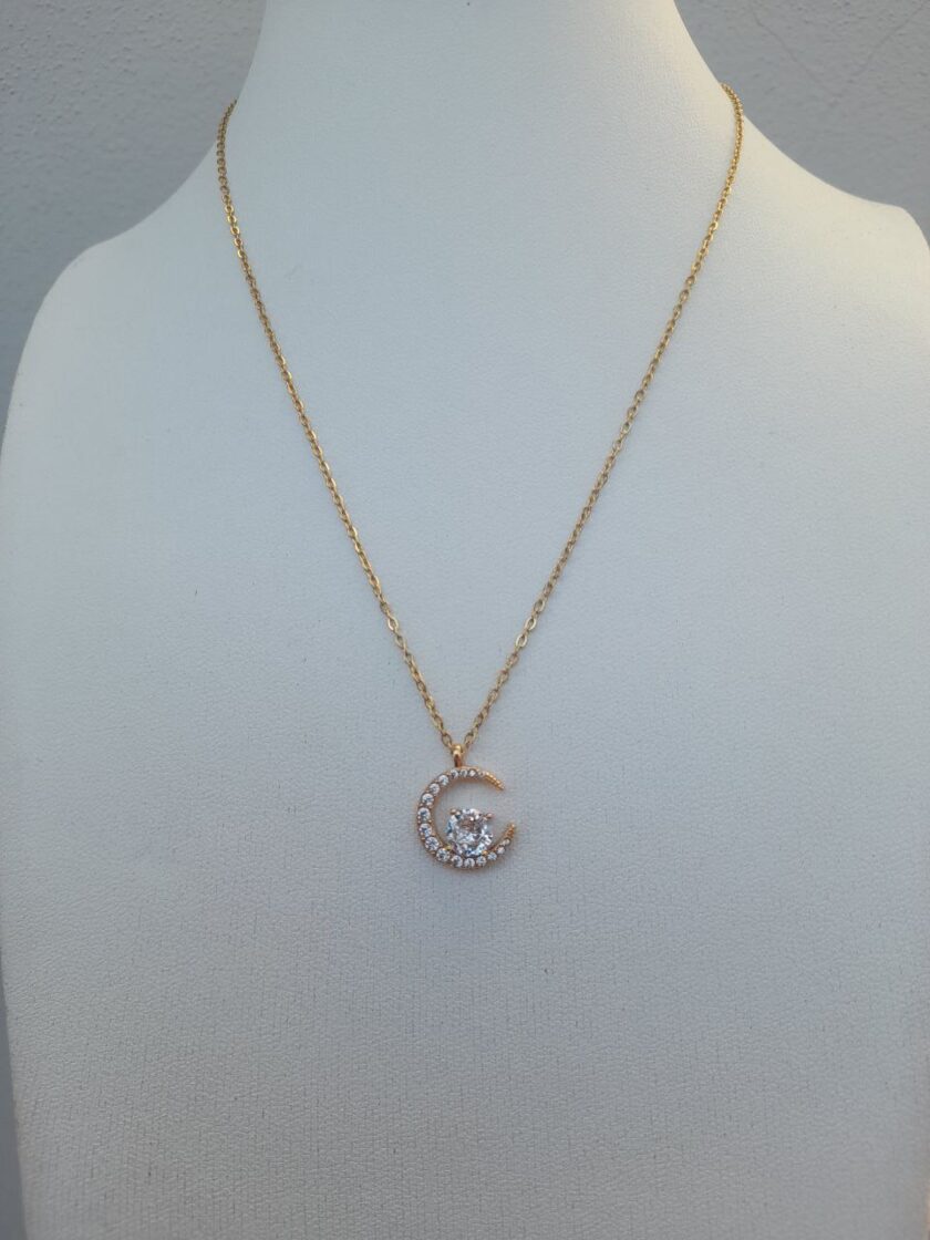 Collana Luna Zirconia - Gold