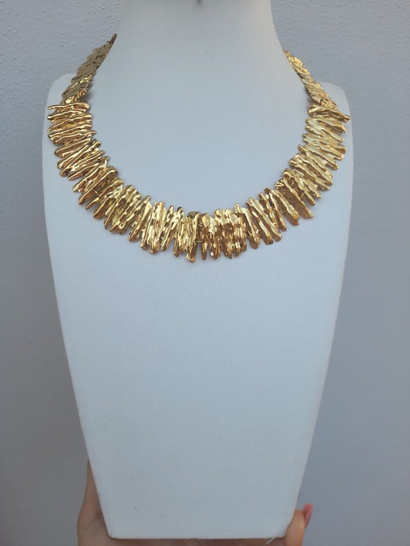 Collana Choker Scultura - gold