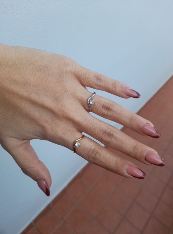 Anello Tiara Zirconia