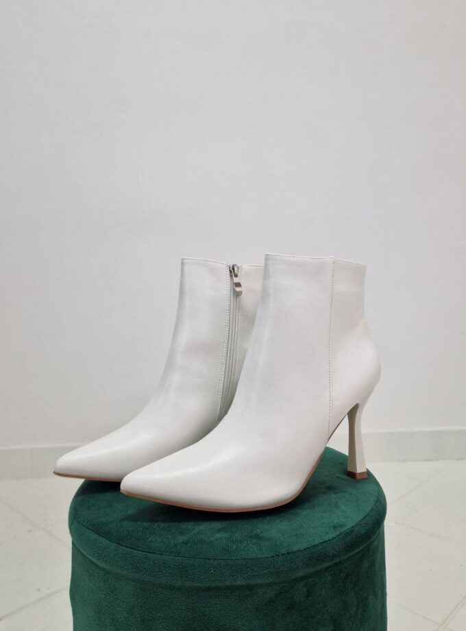 Stivaletto Con Tacco - Bianco