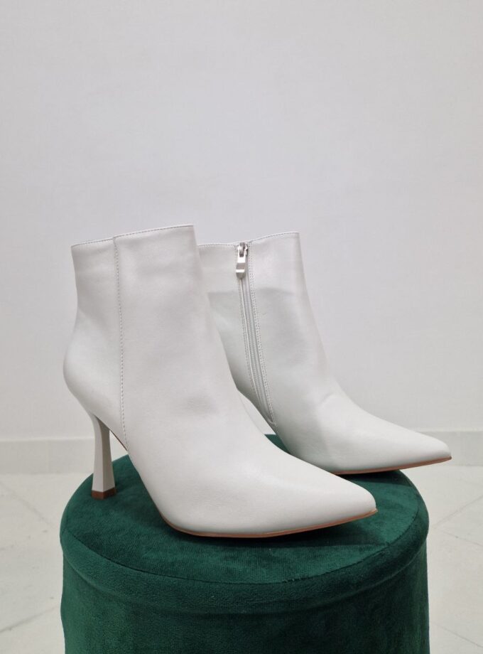 Stivaletto Con Tacco - Bianco
