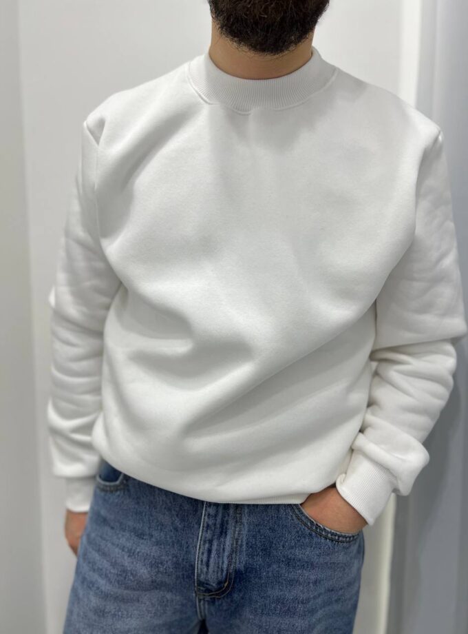 Felpa Basic Man Girocollo