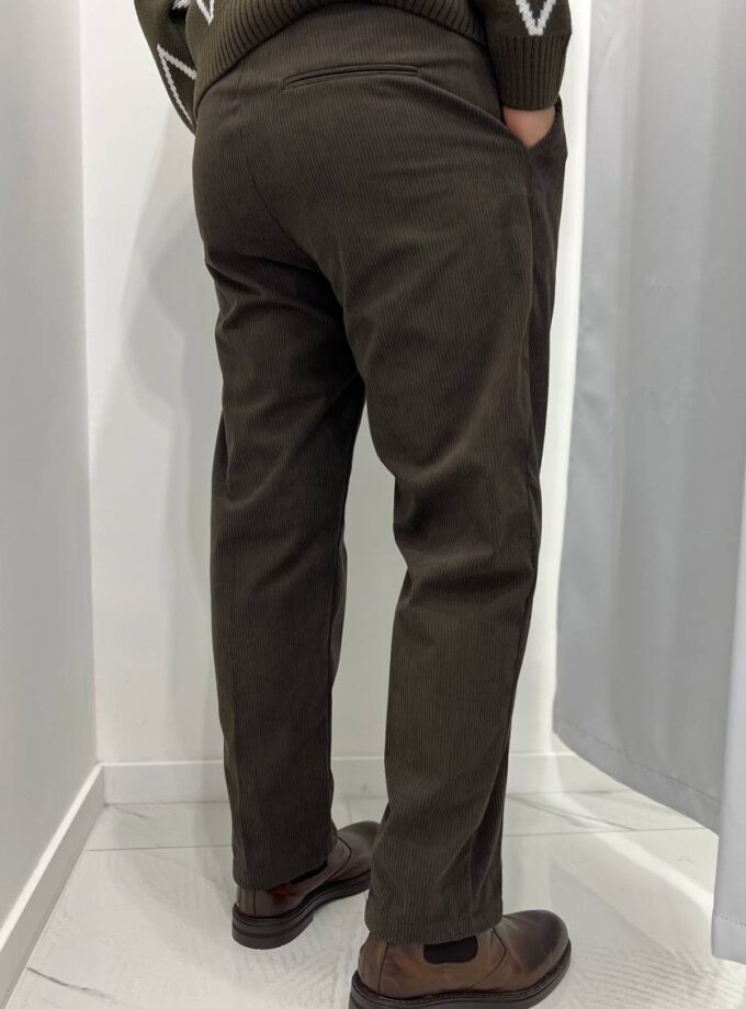 Pantalone Costine Uomo - Marrone