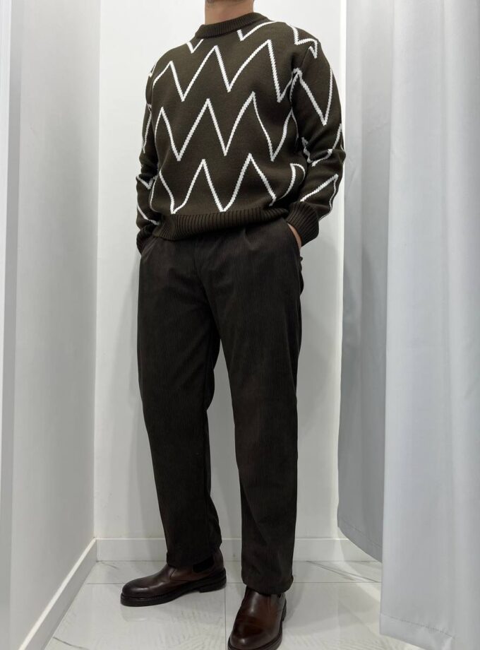 Pantalone Costine Uomo - Marrone