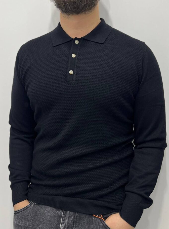 Maglioncino Polo Uomo - Nero