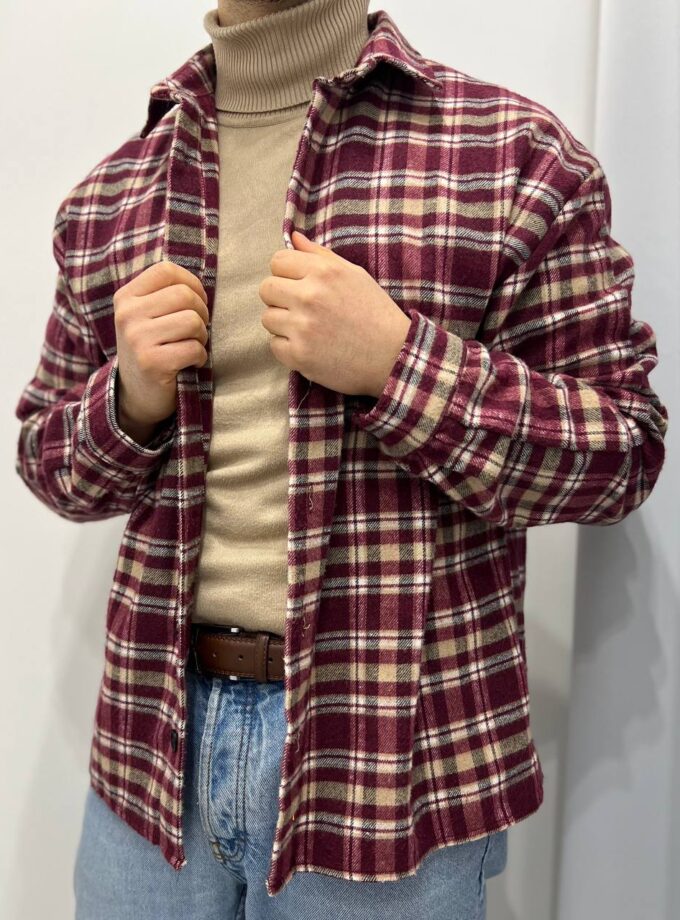 Camicia In Flanella A Quadri Man
