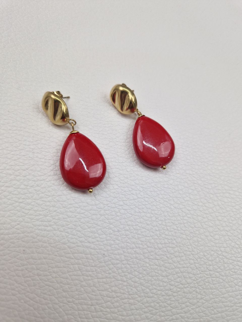 Orecchini Scultura Spring - Red