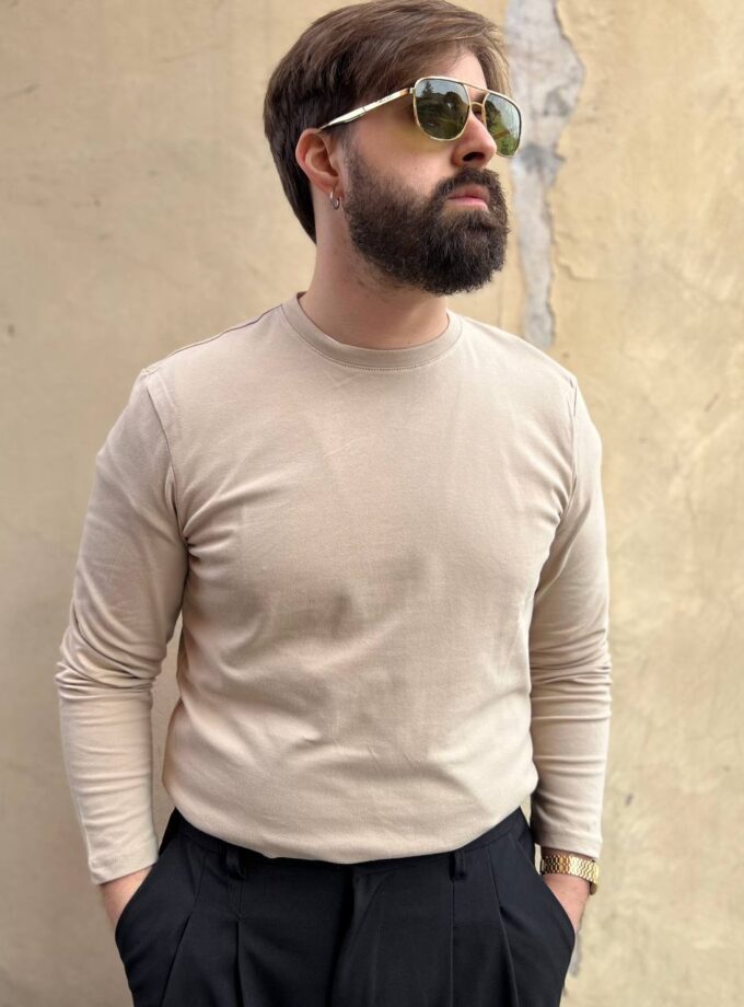 Maglia Basic Man - Beige