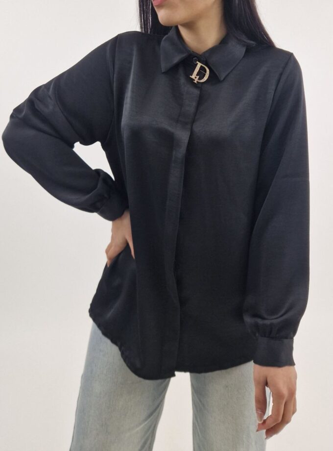 Camicia Spring Satin - Nera