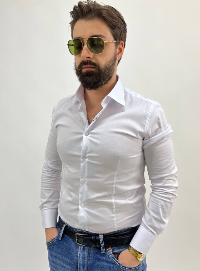Camicia Uomo Slim - Bianca