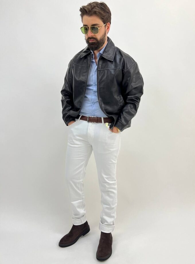 Jeans Slim Fit White Uomo