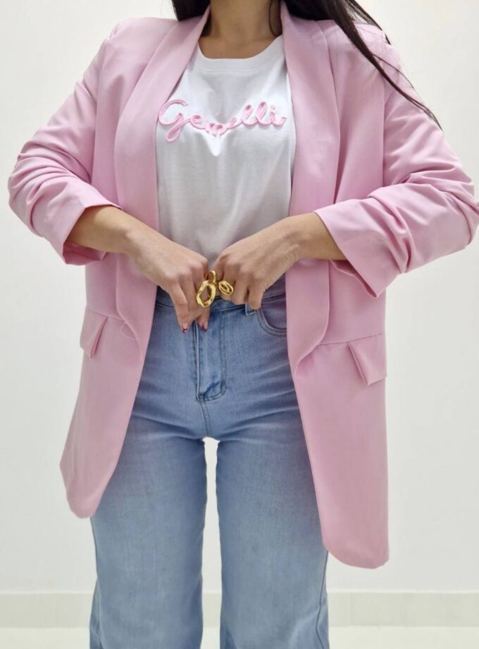 Blazer Manica Arricciata