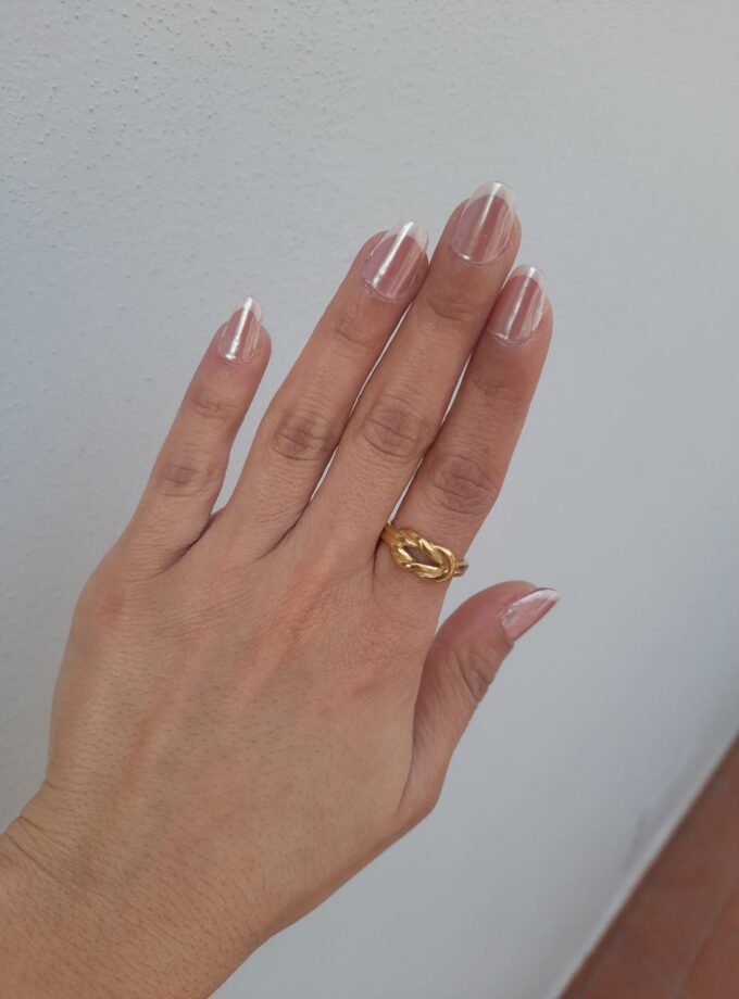 Anello Nodo Double Big- Gold