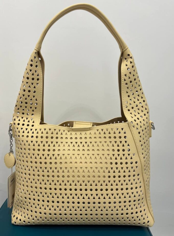 Borsa Coconuda Traforata - Giallo Chiaro