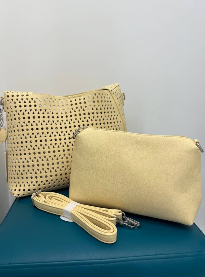 Borsa Coconuda Traforata - Giallo Chiaro