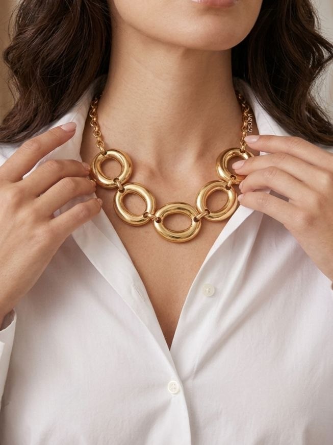 Collana Scultura Dly - Gold